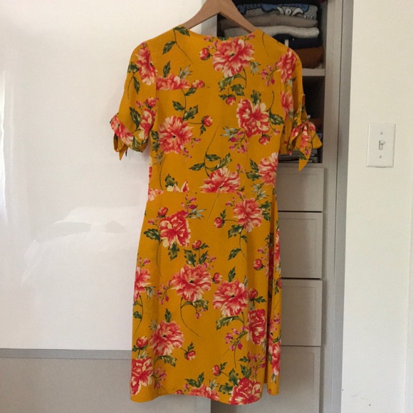 Vintage-inspired, Mango Yellow Dress by Neon Rose - Picture 3 of 3